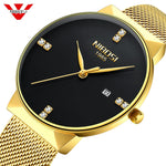 Gold Waterproof Watch