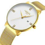 Gold Waterproof Watch