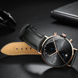 Leather Strap Wrist Watch