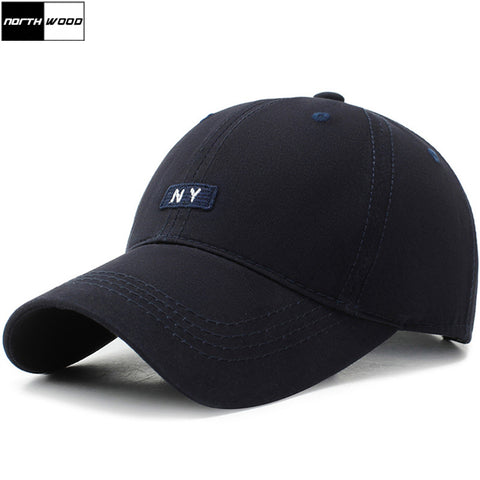 [NORTHWOOD] 2019 Cotton NY Letters Baseball Cap Snapback Hat For Men Women Sun Hat Bone Gorras NY Dad Hats Summer Cap